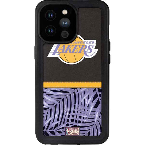 NBA Los Angeles Lakers Retro Palms iPhone 14 Pro Max Waterproof Case