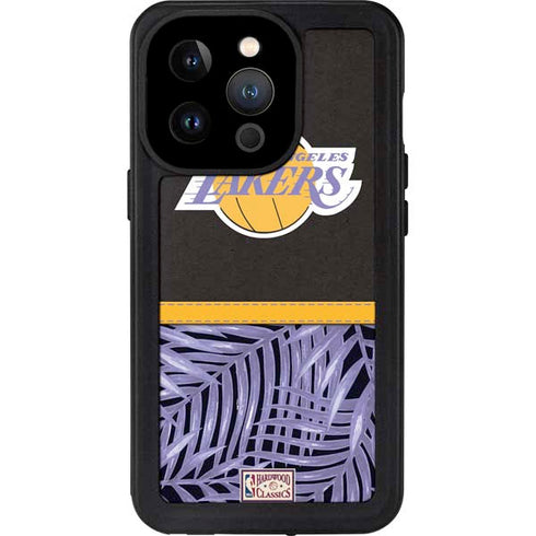 NBA Los Angeles Lakers Retro Palms iPhone 14 Pro Waterproof Case