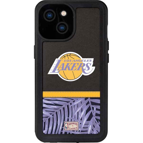 NBA Los Angeles Lakers Retro Palms iPhone 15 Waterproof Case