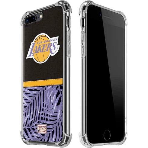 NBA Los Angeles Lakers Retro Palms iPhone 7/8 Plus Clear Case
