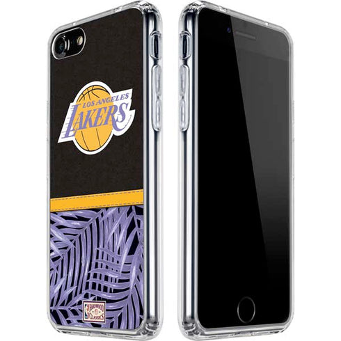 NBA Los Angeles Lakers Retro Palms iPhone SE (2nd & 3rd Gen) Clear Case