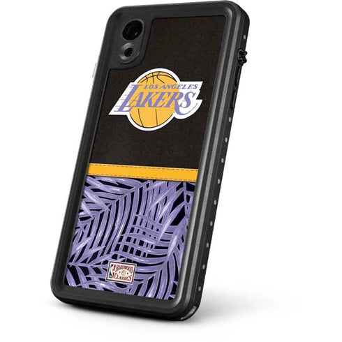 NBA Los Angeles Lakers Retro Palms iPhone XR Waterproof Case