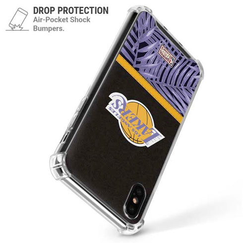 NBA Los Angeles Lakers Retro Palms iPhone XS Max Clear Case