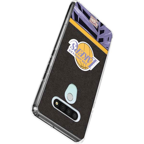 NBA Los Angeles Lakers Retro Palms LG Stylo 6 Clear Case