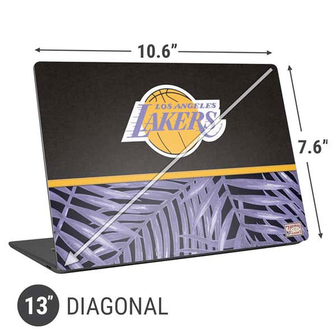 NBA Los Angeles Lakers Retro Palms Universal Laptop 13in (10.6 x 7.6in) Skin