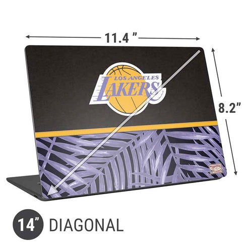 NBA Los Angeles Lakers Retro Palms Universal Laptop 14in (11.4 x 8.2in) Skin