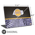 NBA Los Angeles Lakers Retro Palms Universal Laptop 14in (11.4 x 8.2in) Skin