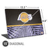 NBA Los Angeles Lakers Retro Palms Universal Laptop 15in (12.2 x 8.8in) Skin