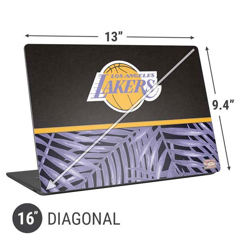 NBA Los Angeles Lakers Retro Palms Universal Laptop 16in (13 x 9.4in) Skin