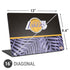 NBA Los Angeles Lakers Retro Palms Universal Laptop 16in (13 x 9.4in) Skin