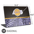 NBA Los Angeles Lakers Retro Palms Universal Laptop 18in (14.6 x 10.6in) Skin