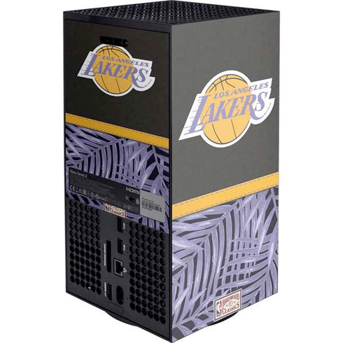 NBA Los Angeles Lakers Retro Palms Xbox Series X Console Skin