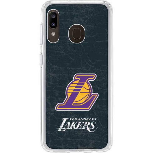 NBA Los Angeles Lakers Secondary Logo Galaxy A20 Clear Case
