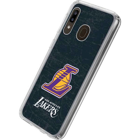 NBA Los Angeles Lakers Secondary Logo Galaxy A20 Clear Case