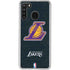 NBA Los Angeles Lakers Secondary Logo Galaxy A21 Clear Case
