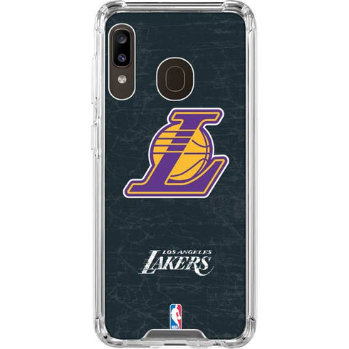 NBA Los Angeles Lakers Secondary Logo Galaxy A30 Clear Case