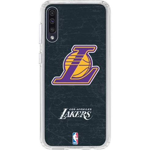 NBA Los Angeles Lakers Secondary Logo Galaxy A50 Clear Case