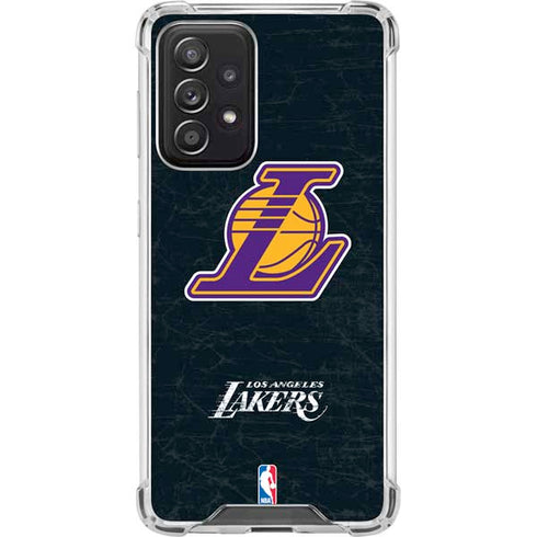 NBA Los Angeles Lakers Secondary Logo Galaxy A52 5G Clear Case