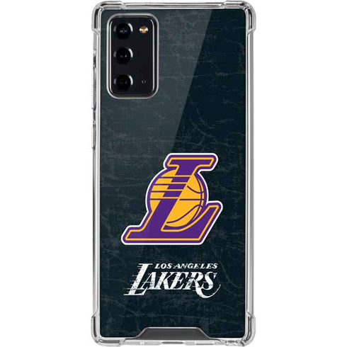 NBA Los Angeles Lakers Secondary Logo Galaxy Note20 5G Clear Case