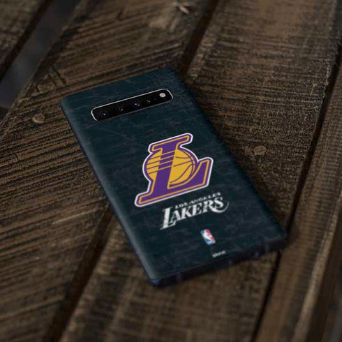 NBA Los Angeles Lakers Secondary Logo Galaxy S10 Skin