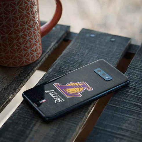 NBA Los Angeles Lakers Secondary Logo Galaxy S10e Skin