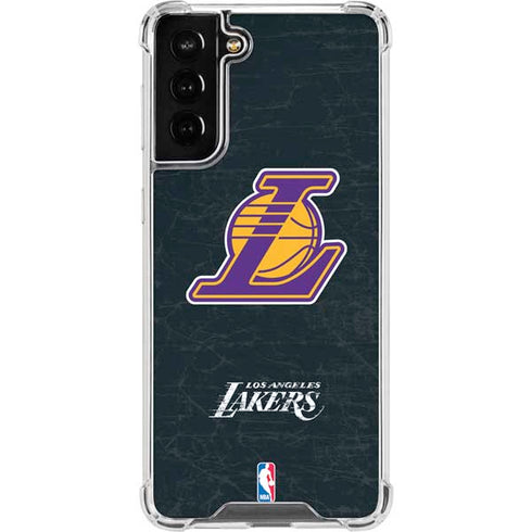 NBA Los Angeles Lakers Secondary Logo Galaxy S21 FE Clear Case