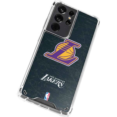 NBA Los Angeles Lakers Secondary Logo Galaxy S21 Ultra 5G Clear Case