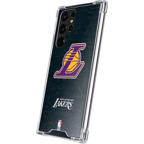 NBA Los Angeles Lakers Secondary Logo Galaxy S22 Ultra Clear Case
