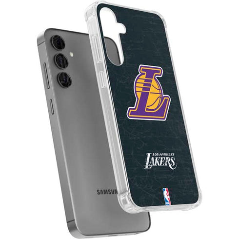 NBA Los Angeles Lakers Secondary Logo Galaxy S24 Plus Clear Case