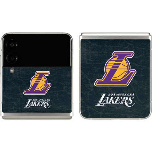 NBA Los Angeles Lakers Secondary Logo Galaxy Z Flip3 5G Skin