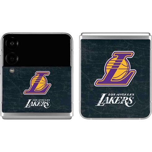 NBA Los Angeles Lakers Secondary Logo Galaxy Z Flip4 5G Skin