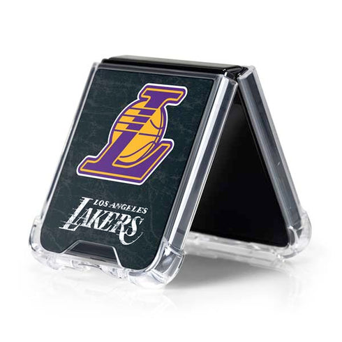 NBA Los Angeles Lakers Secondary Logo Galaxy Z Flip5 5G Clear Case