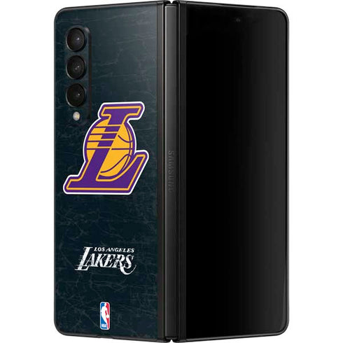NBA Los Angeles Lakers Secondary Logo Galaxy Z Fold3 5G Skin