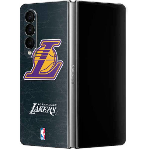 NBA Los Angeles Lakers Secondary Logo Galaxy Z Fold4 5G Skin