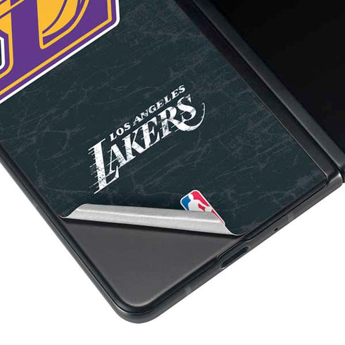 NBA Los Angeles Lakers Secondary Logo Galaxy Z Fold4 5G Skin