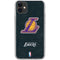 NBA Los Angeles Lakers Secondary Logo iPhone 11 Clear Case