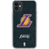 NBA Los Angeles Lakers Secondary Logo iPhone 11 Clear Case