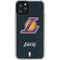 NBA Los Angeles Lakers Secondary Logo iPhone 11 Pro Clear Case