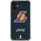NBA Los Angeles Lakers Secondary Logo iPhone 12 Clear Case