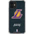 NBA Los Angeles Lakers Secondary Logo iPhone 12 Clear Case