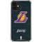 NBA Los Angeles Lakers Secondary Logo iPhone 12 Mini Clear Case