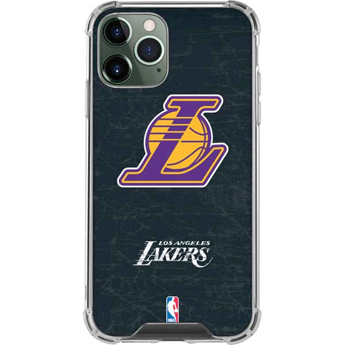 NBA Los Angeles Lakers Secondary Logo iPhone 12 Pro Clear Case