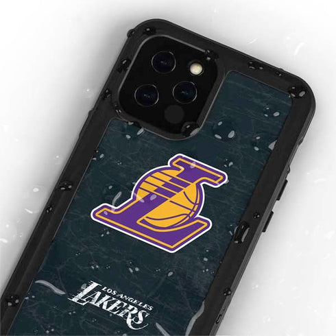 NBA Los Angeles Lakers Secondary Logo iPhone 12 Pro Waterproof Case
