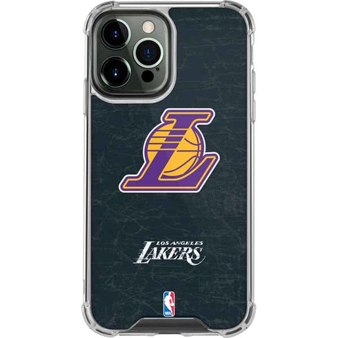 NBA Los Angeles Lakers Secondary Logo iPhone 13 Pro Max Clear Case