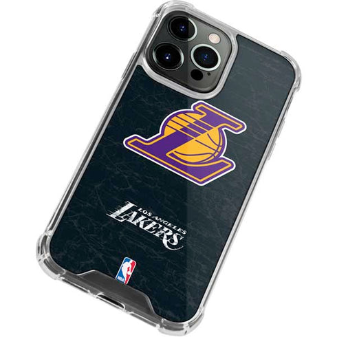NBA Los Angeles Lakers Secondary Logo iPhone 13 Pro Max Clear Case