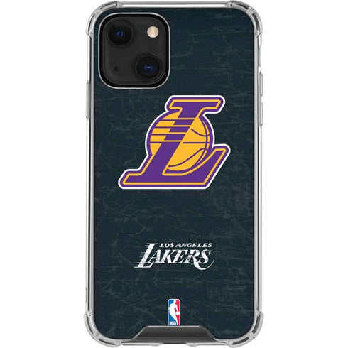 NBA Los Angeles Lakers Secondary Logo iPhone 14 Clear Case