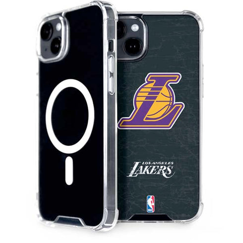 NBA Los Angeles Lakers Secondary Logo iPhone 15 Plus MagSafe Case