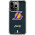NBA Los Angeles Lakers Secondary Logo iPhone 14 Pro Clear Case