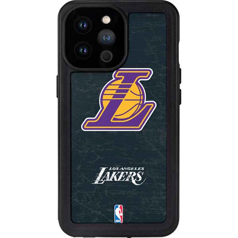 NBA Los Angeles Lakers Secondary Logo iPhone 14 Pro Max Waterproof Case