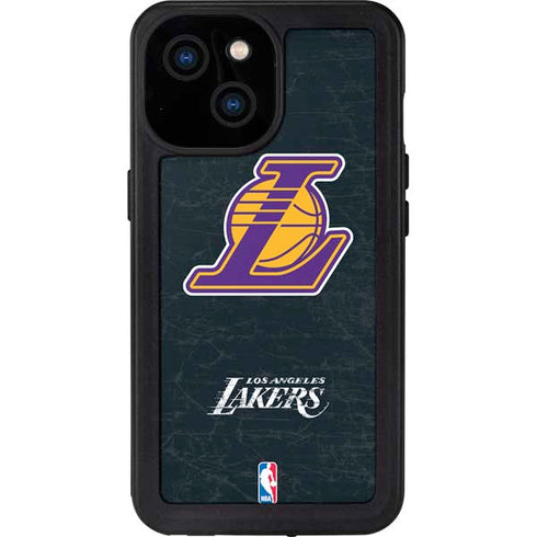 NBA Los Angeles Lakers Secondary Logo iPhone 15 Waterproof Case